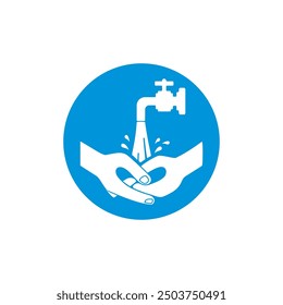 washing hands icon symbol sign vector