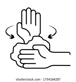 Washing hands icon vector illustration 