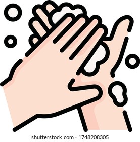 Washing hands illustration vector design