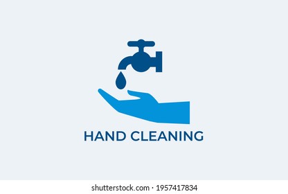 washing hands to keep clean line art vector icon for websites and print