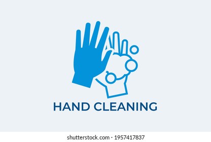 washing hands to keep clean line art vector icon for websites and print