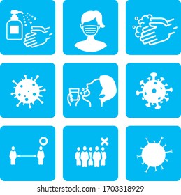 washing hands mask gargling illustration vector