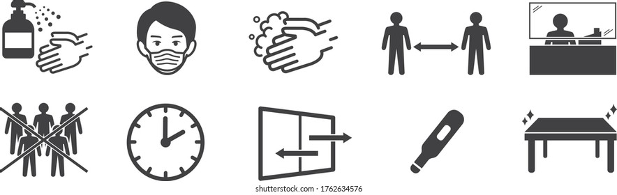 washing hands mask illustration vector