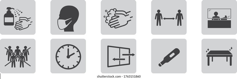 washing hands mask illustration vector