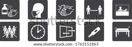 washing hands mask illustration vector
