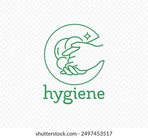 Washing hands with soap vector design