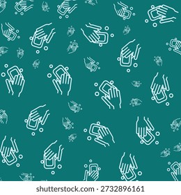 Washing hands stunning element trendy design vector Illustration colorful background.eps
