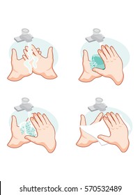 Washing hands vector
