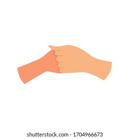 Washing hands. Vector icon on white background.