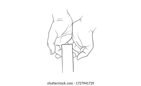 washing hands with water, hands clean vector