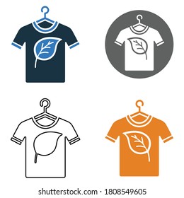 Washing, hanger, dry shirt icon. Vector on isolated white background 