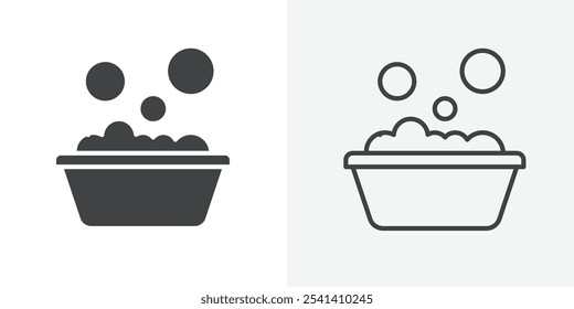 Waschsymbol flach und einfache Set-Design
