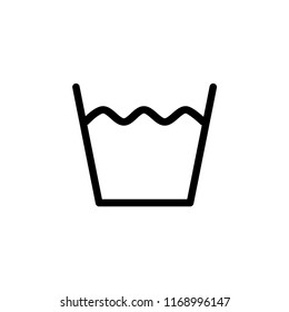 Washing icon logo template laundry