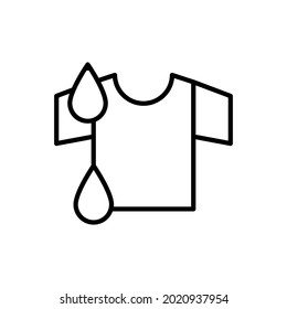 Washing icon vector. laundry illustration sign.  Wash symbol or logo.