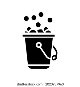 Washing icon vector. laundry illustration sign.  Wash symbol or logo.