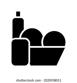 Washing icon vector. laundry illustration sign.  Wash symbol or logo.