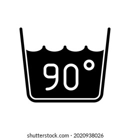 Washing icon vector. laundry illustration sign.  Wash symbol or logo.