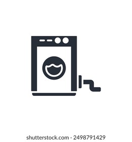 washing icon. vector.Editable stroke.linear style sign for use web design,logo.Symbol illustration.