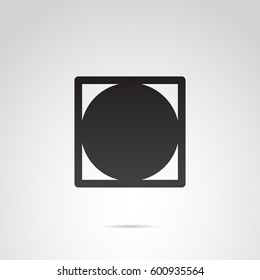 Washing, laundry icon on white background. Vector art.