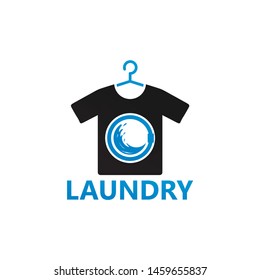 Washing Laundry Logo Template Design Vector, Emblem, Design Concept, Creative Symbol, Icon