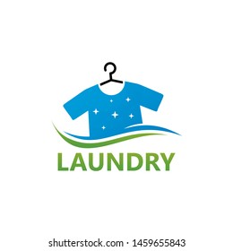 Washing Laundry Logo Template Design Vector, Emblem, Design Concept, Creative Symbol, Icon