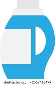 Icono de detergente líquido de lavado Ilustración plana de Vector