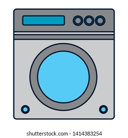 washing machine appliance spring cleaning vector illustration