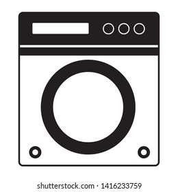 washing machine appliance spring cleaning vector illustration