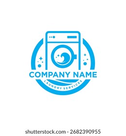 washing machine in bright blue