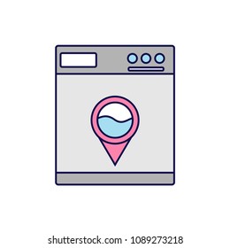 washing machine color icon