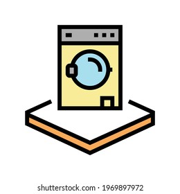 washing machine color icon vector. washing machine sign. isolated symbol illustration