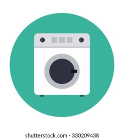 
Washing Machine Colored Vector Icon

