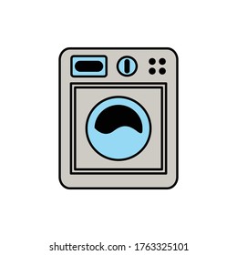Ilustración colorida del vector de icono de lavado. Icono plano de calidad superior en estilo moderno.