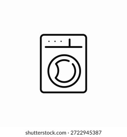 washing machine cycle icon sign vector