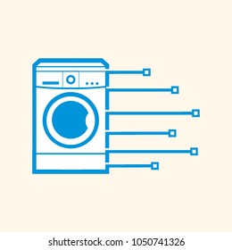washing machine digital logo
