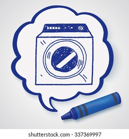 washing machine doodle