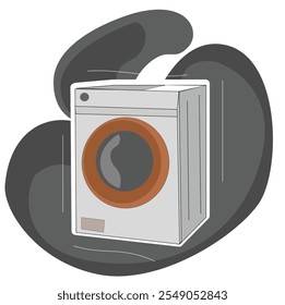 Washing machine. electronic front-loading washing machine or dryer