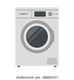 washing machine flat icon. You can be used washing machine icon for several purposes like: websites, UI, UX, print templates, promotional materials, info-graphics, web and mobile phone apps.