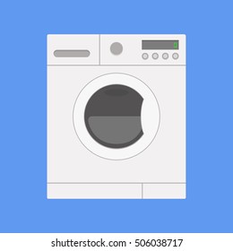 Washing machine. Flat vector illustration