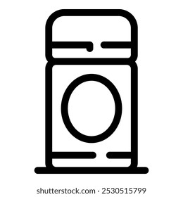 Washing machine front load icon outline vector. Laundry and washing, clothes washer, housework sign, vector illustration