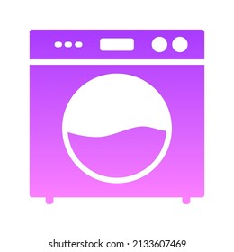 Design der Waschmaschine - glyph-Farbverlauf-Symbole