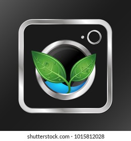Washing machine and green leaf eco wash