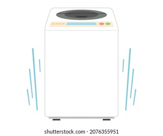  Washing machine. Home appliances. Simple illustration.