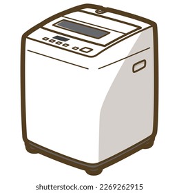 Washing machine. Home appliances. Vector illustration.