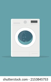 washing machine for home or laundry machine isolated on white background