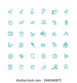 Washing machine, Housekeeping service. Vector icons