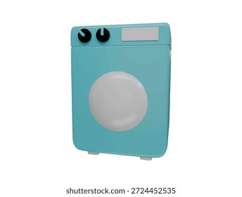 Icono de lavadora Ilustración de render 3d