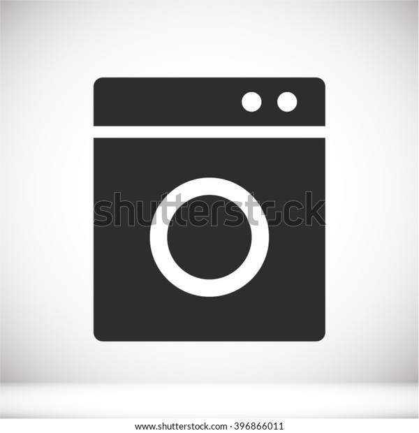 洗濯機のアイコン のベクター画像素材 ロイヤリティフリー