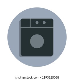 washing machine icon in badge style. One of web collection icon can be used for UI, UX