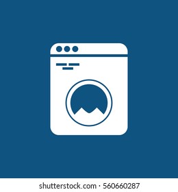 washing machine icon, clean icon to use in web and mobile UI